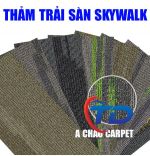 Thảm Skywalk SK53 Thảm tấm trải sàn hoa văn màu đỏ nhập khẩu